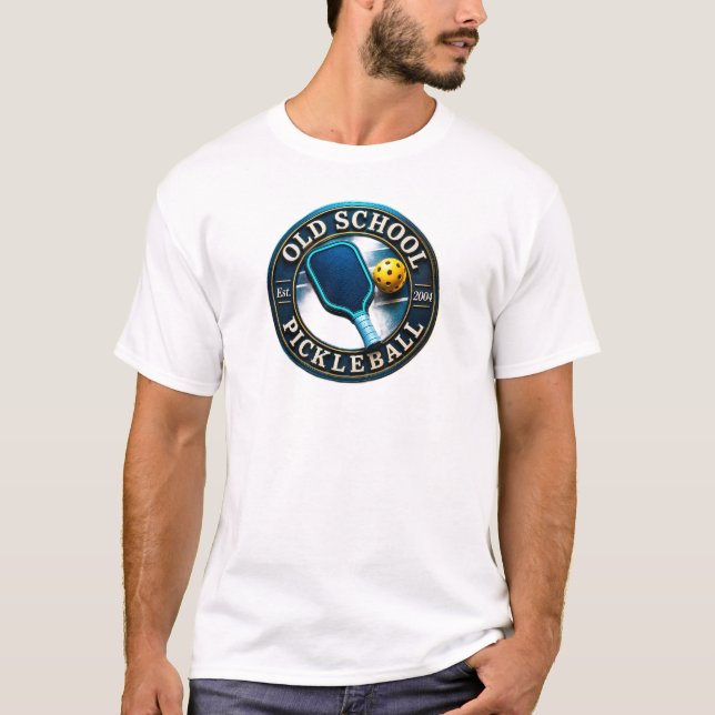 Camisetas de Pickleball Marca Old School Picklebal (Anverso)