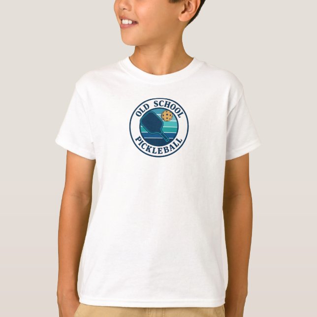 Camisetas de pickleball para niños. (Anverso)