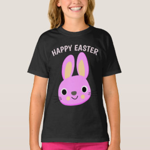 CAMISETAS DE PINK BUNNY EASTER PARA NIÑOS
