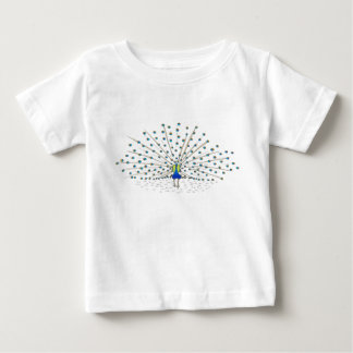 Camisetas de pintura de pájaros de pavo real para 