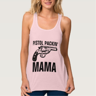 Camisetas de pistola para damas