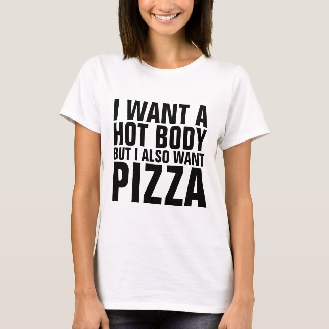 Camisetas de pizza divertidas (Anverso)