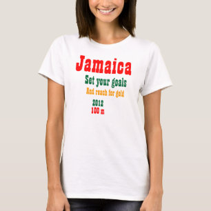 Camisetas de plata de oro de Jamaica