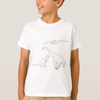Camisetas de Pteranodon, Tyrannosaurus, Brontosaur