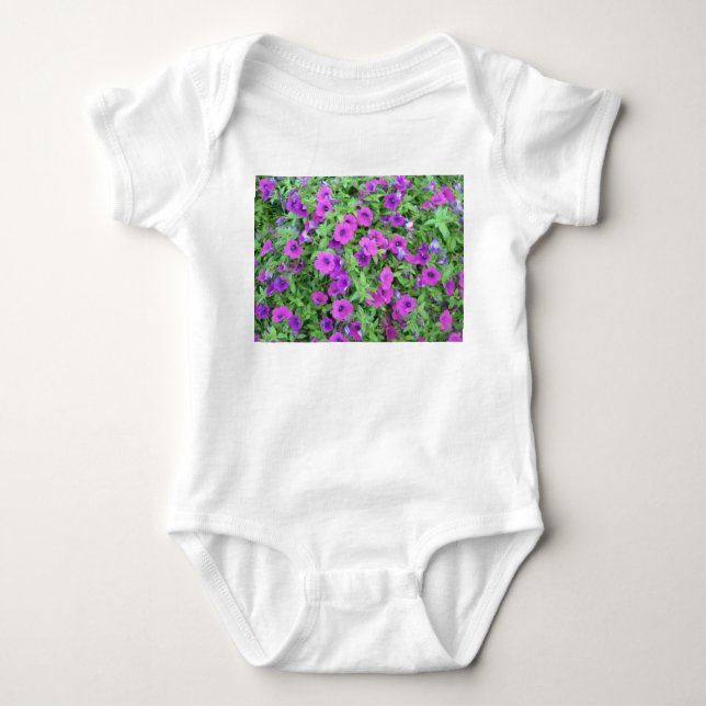 Camisetas de Purple Petunias (Anverso)