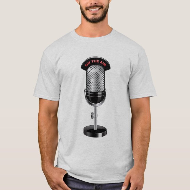 Camisetas DE RADIO BROADCASTER "EN EL AIRE" (Anverso)