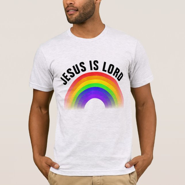 CAMISETAS DE RAINBOW, JESÚS ES SEÑOR (Anverso)