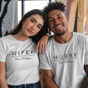 Camisetas de recién casados Personalizados de luna