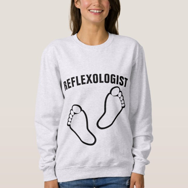 CAMISETAS DE REFLEXOLOGISTA DE MASA DE PIE (Anverso)