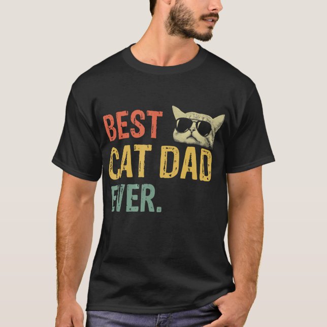 Camisetas de regalo de papi de gato mejor papa de  (Anverso)