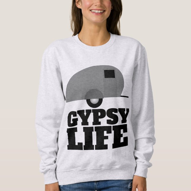 CAMISetas DE REMOLQUE DE CAMPAMENTO DE VIDA GITANA (Anverso)