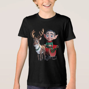 Camisetas de renos ELF para niños