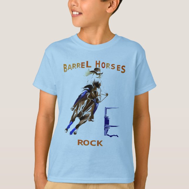 Camisetas de rock de los caballos de barril (Anverso)