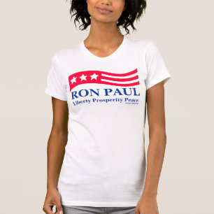 Camisetas de Ron Paul Red White y Blue Americana