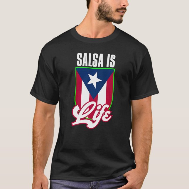 Camisetas De Salsa Mujer Salsa De Puerto Rico Bori (Anverso)