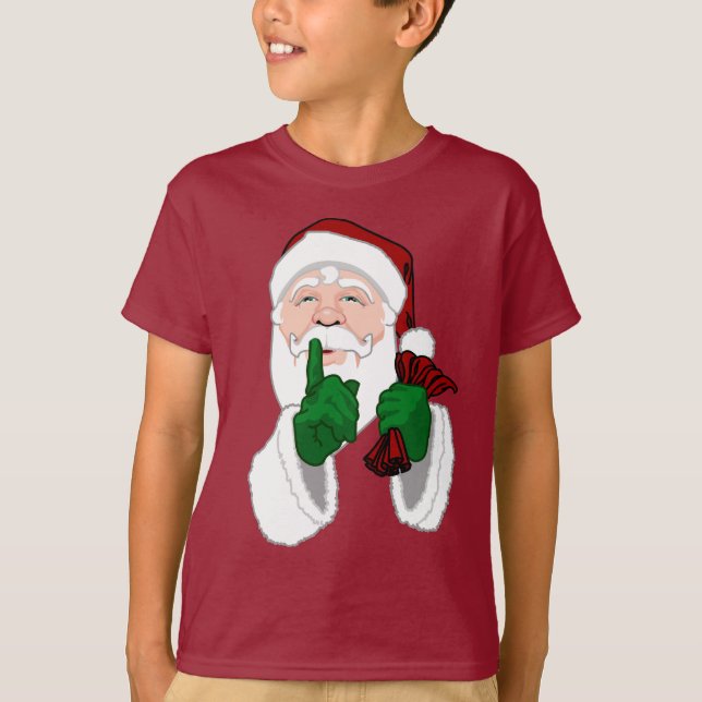 Camisetas de Santa Clause Clásico Divertidos Niños (Anverso)