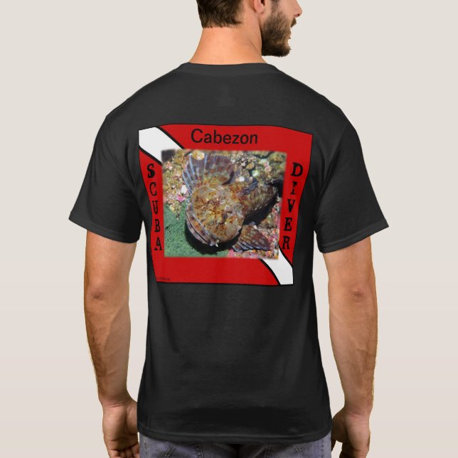 Camisetas de Scuba Diving Cabezon (Reverso)