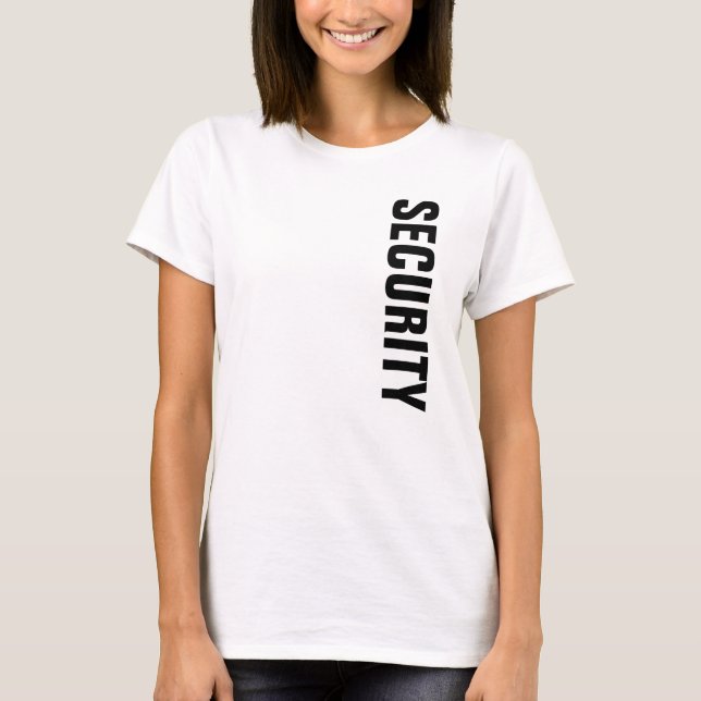 Camisetas De Seguridad De La Mujer Personalizado L (Anverso)