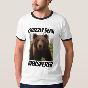 CAMISETAS DE SILENCIO DE OSO GRIZO
