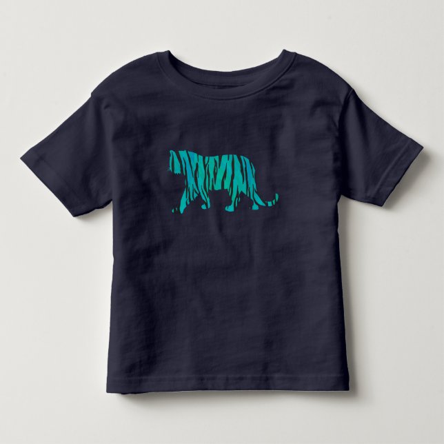Camisetas de siluetas negras y Verde azuladas (Anverso)