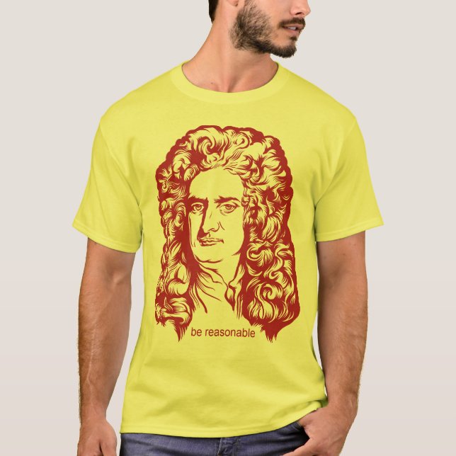 Camisetas de sir Isaac Newton (Anverso)