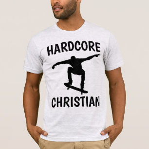 Camisetas de SKATEBOARDING cristiano, HARDCORE