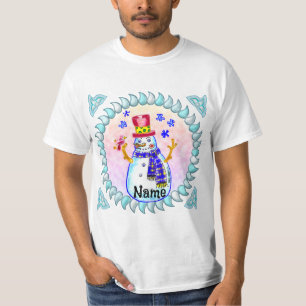 Camisetas de Snowman Bird Friend