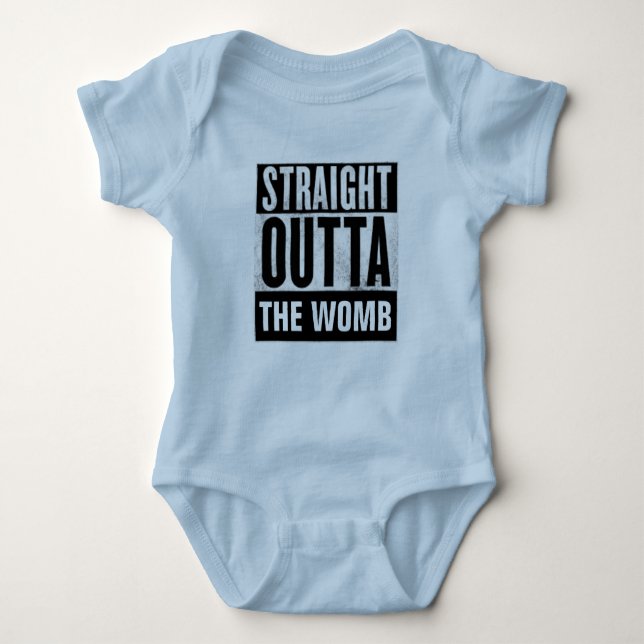 Camisetas de STRAIGHT OUTTA THE WOMB, BABY (Anverso)