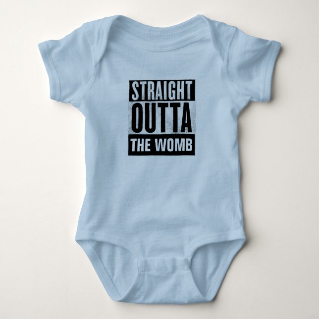 Camisetas de STRAIGHT OUTTA THE WOMB, BEBÉ (Anverso)