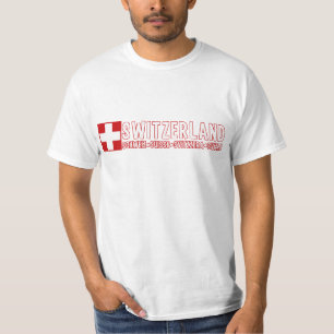 Camisetas de SUIZA - elija el estilo y el color
