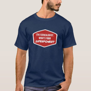 Camisetas de superpotencia genealógica
