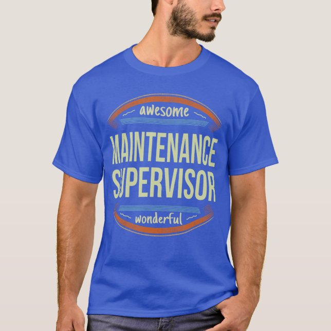 Camisetas de supervisor de mantenimiento regalo de (Anverso)