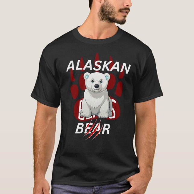 Camisetas de supervivencia de osos de Alaska (Anverso)