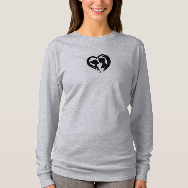 Camisetas de T con gota de grises (Anverso)