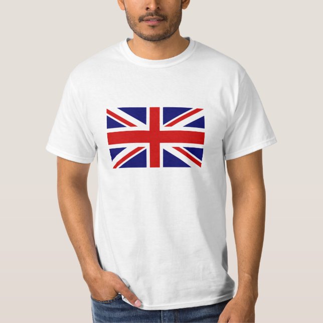 Camisetas de T con la bandera británica de Jack (Anverso)