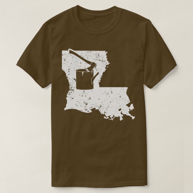 Camisetas de tala divertidos Louisiana Shirt Fores (Diseño del anverso)