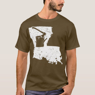 Camisetas de tala divertidos Louisiana Shirt Fores