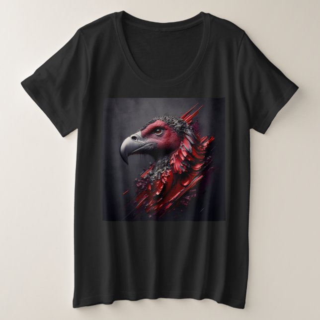 Camisetas De Tamaño Más Mujeres Con Expresión Art  (Anverso del diseño)