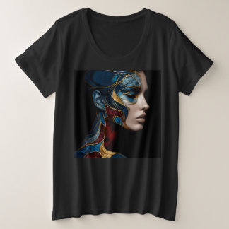 Camisetas De Tamaño Más Para Mujeres Con Expresión
