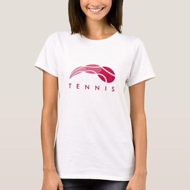 Camisetas de tenis femeninas personalizadas (Anverso)