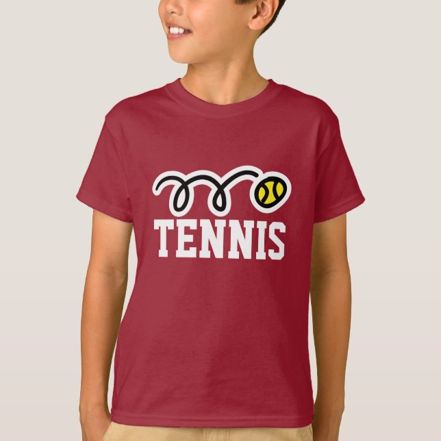 Camisetas de tenis jóvenes | Ropa deportiva para n (Anverso)