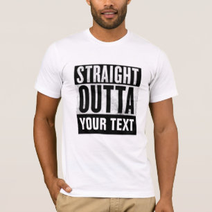 Camisetas de texto adicional PERSONALIZADO STRAIGH