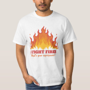 camisetas de texto de personalizado FIREFIGHTER