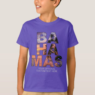 camisetas de texto personalizado BAHAMAS