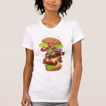 Camisetas de texto y chaquetas de Big Burger perso