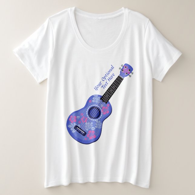 Camisetas de texto y chaquetas de Ukulele personal (Anverso del diseño)