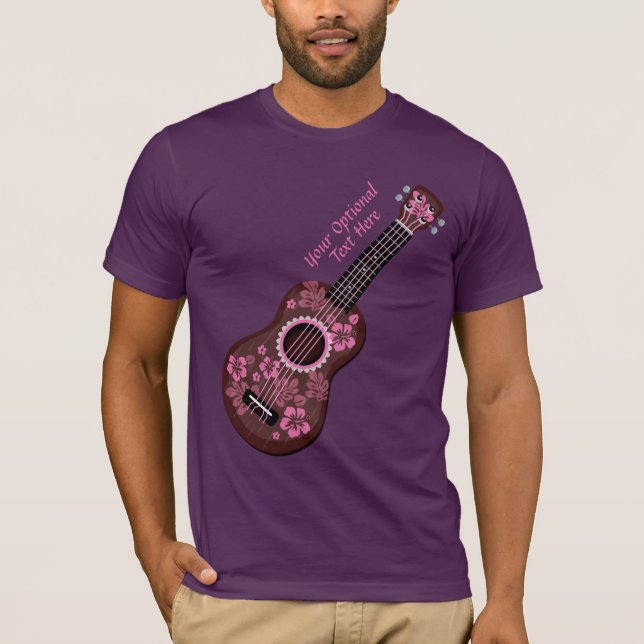 Camisetas de texto y chaquetas de Ukulele personal (Anverso)