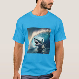 Camisetas de tiburones y mordidos