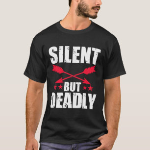 Camisetas de tiro con arco diseñan regalo silencio