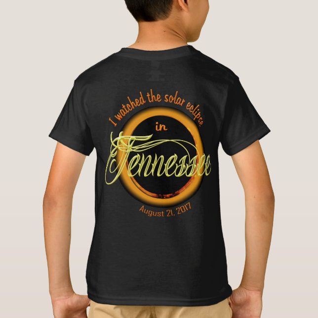 Camisetas de TN Kid, un eclipse solar visto (Reverso)